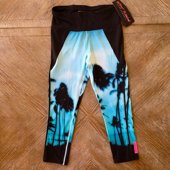 Betsey Johnson Exercise Capri Tropical Size S - Picture 2 of 8